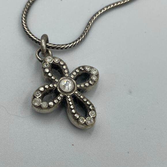 Brighton Reversible Cross Pendant Necklace Chain - Picture 1 of 6